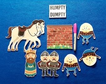 Humpty dumpty felt story/Alternative ending//Easter felt board story//basket stuffer//Nursery rhyme felt story//Social-emotional felt story