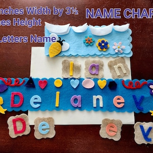 Felt name puzzle felt stories // Felt learn name sequence//Xmas felt tree//wall felt Christmas tree personalize