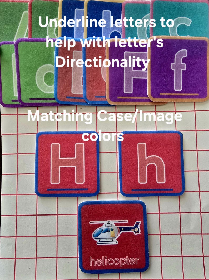 Abc's Underline Letters 58-84 Pcs // Alphabet Home Schooling Felt ...