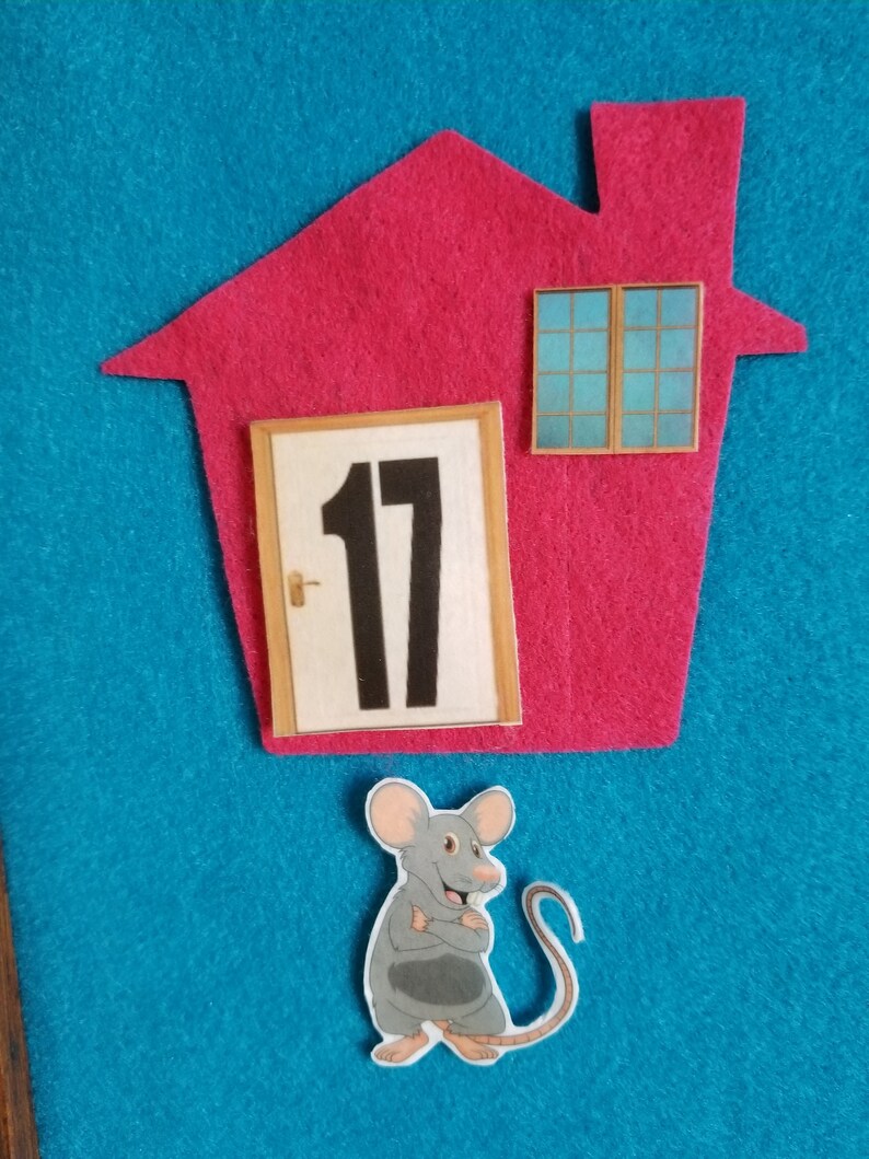 Little Mouse Game Felt Stories 's 1-20//felt Board - Etsy