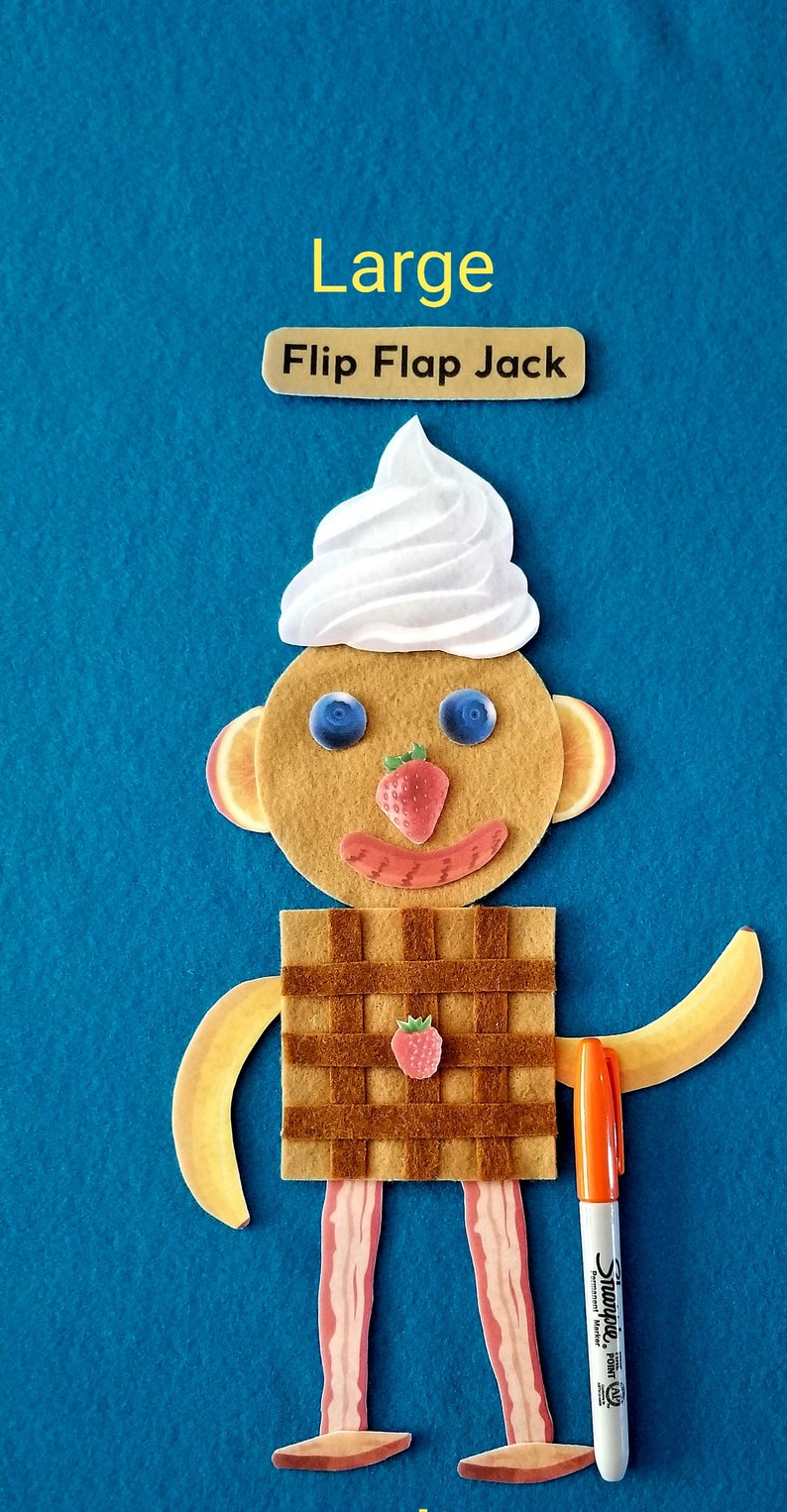 Flip Flap Jack Felt Board Story M. AND L.//food Felt - Etsy