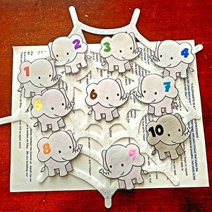 5 o 10 elefantes salieron a jugar // historias de fieltro // historias de tablero de fieltro // elefantes // historias de tablero de franela // matemáticas // historias de franela para niños en edad preescolar