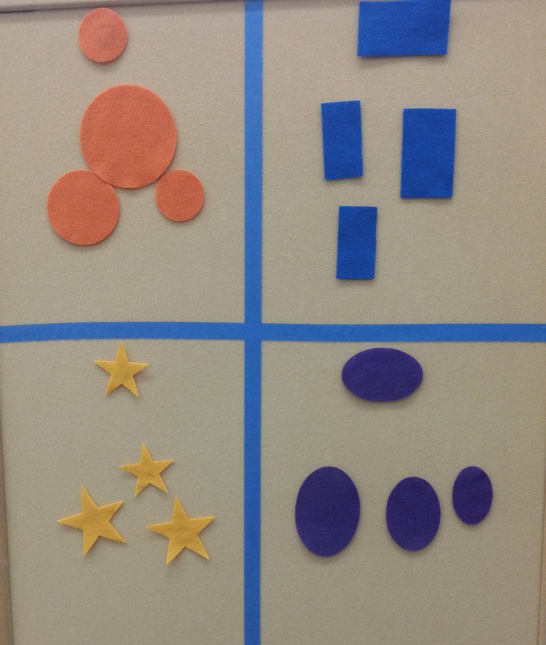 Shapes Felt Board Stories//halloween Monster Felt Board Etsy