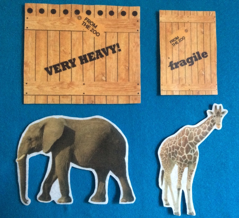 Dear zoo felt board stories//realistic animals felt Etsy