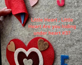 valentine Little Heart Game & Matching Hearts to Numbers