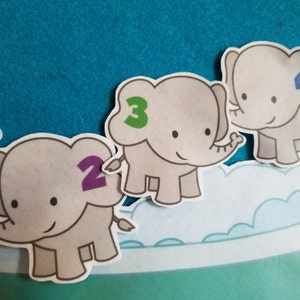 5 Elephants Bathtub//felt Board Stories// 5 Elephants Went Out to Play ...