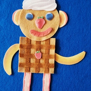 Flip Flap Jack Felt Board Story, M. AND L.//food Felt Story//kids Gift ...