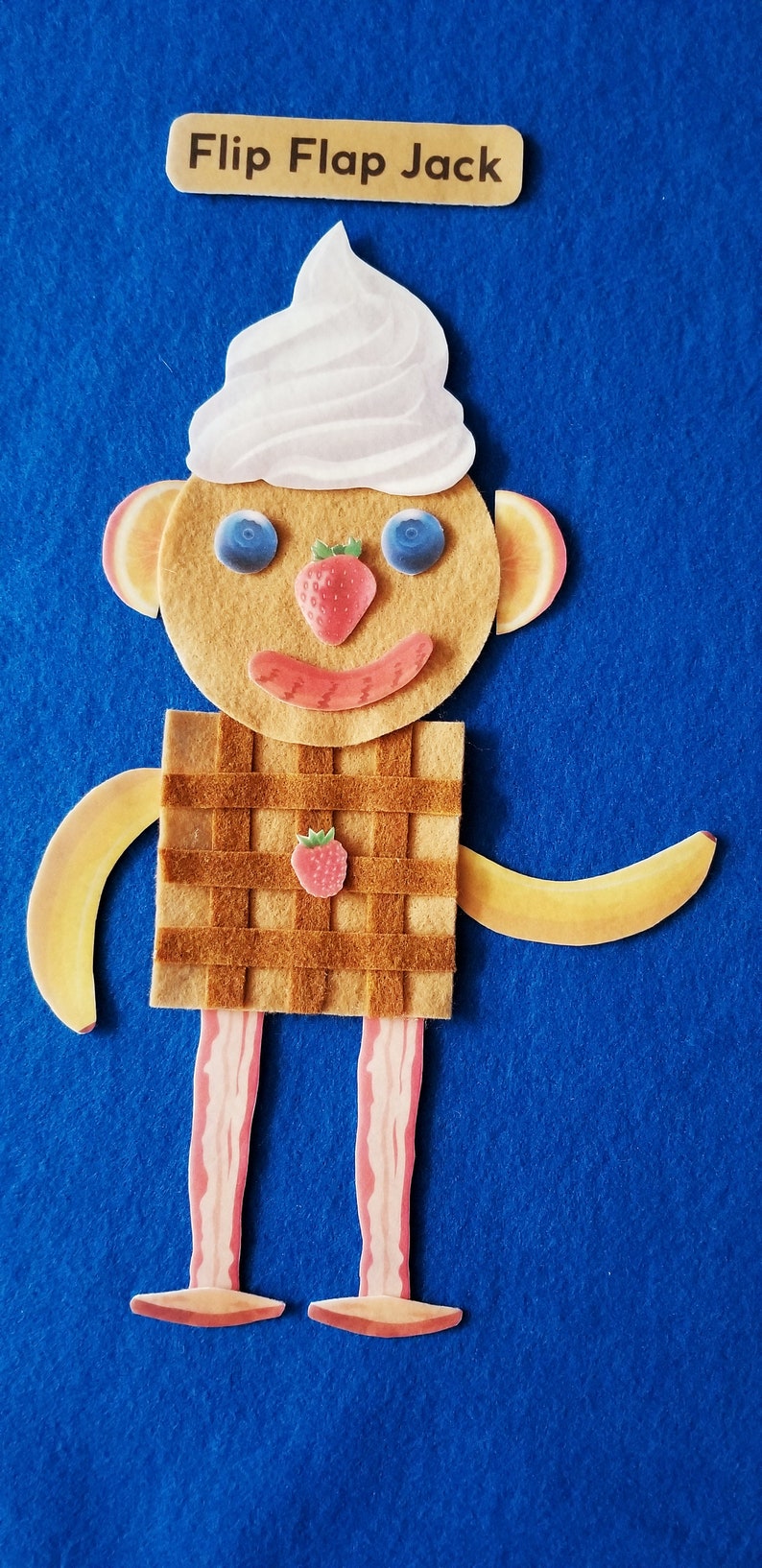 Flip Flap Jack Felt Board Story M. AND L.//food Felt - Etsy