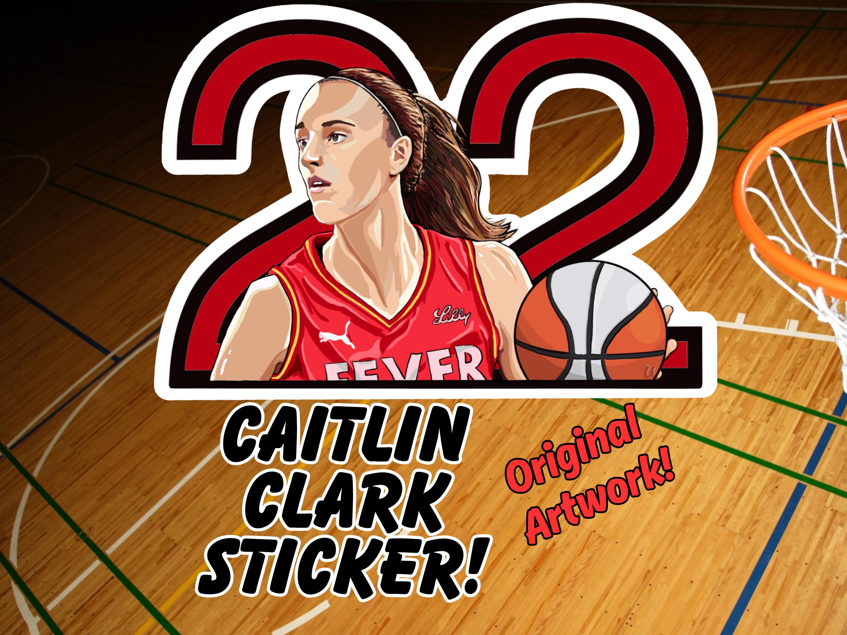 Clarke. It Sticker Caitlin Clark Die Cut Sticker! WNBA Star Original Drawing. - Etsy