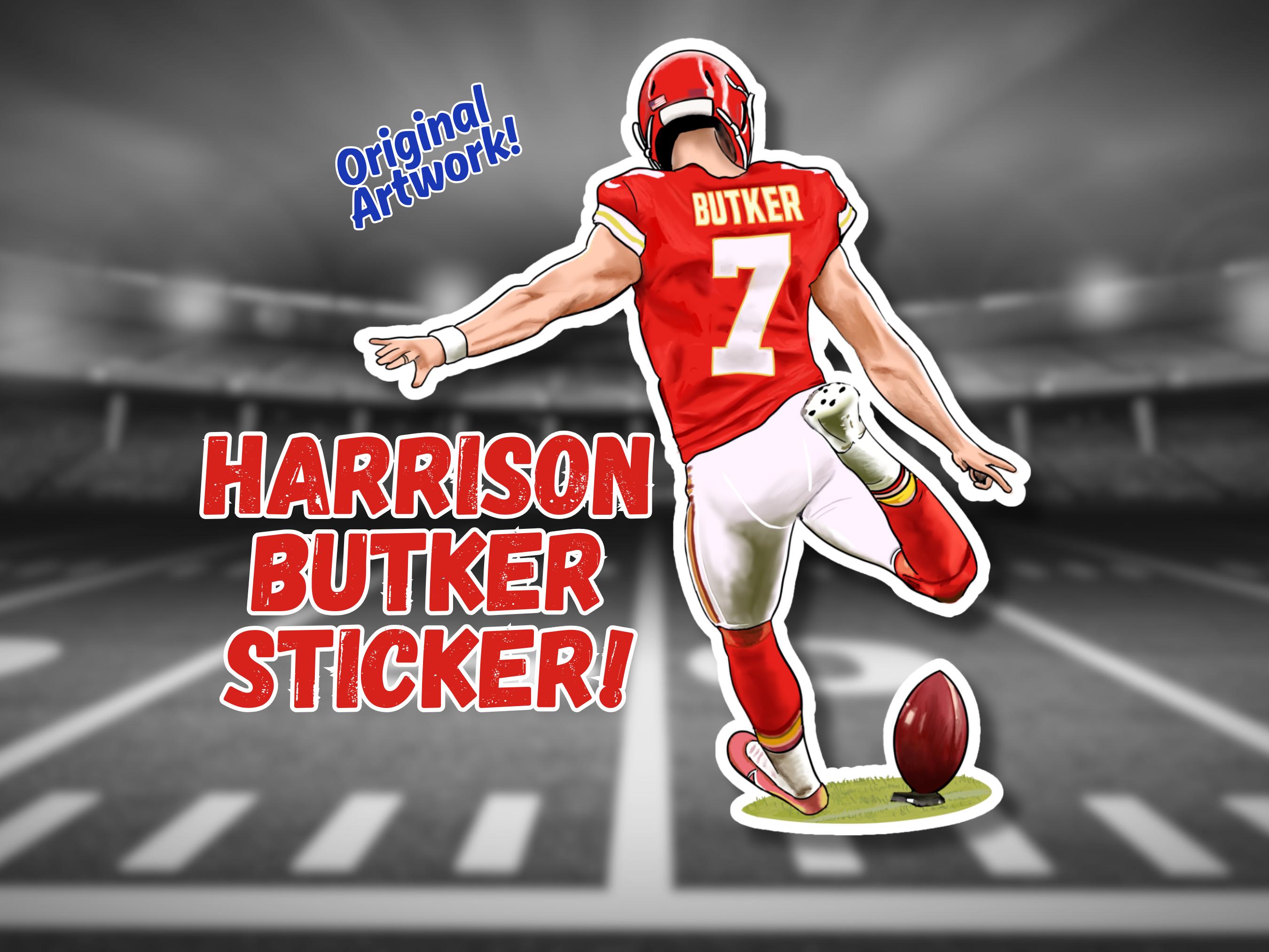 Harrison Radiator Sticker Harrison Butker Sticker! Original Artwork! KC Chiefs Kicker NFL - Etsy