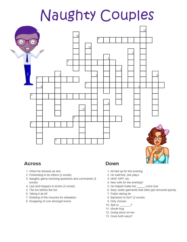 14 Page Megapack of Dirty Word Searches, Naughty Crossword Puzzles and ...
