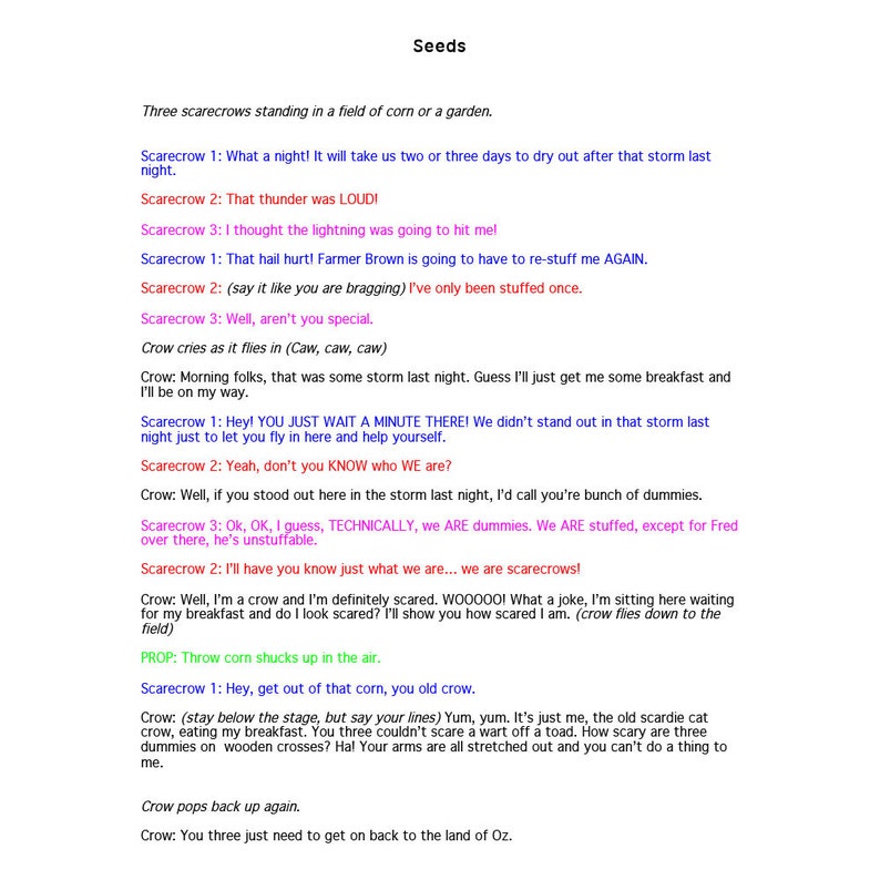 Christian Puppet Scripts, 7 Puppet Skits, Fully Editable .doc Files