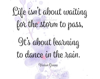 Inspirational Quote Print, Floral Motivational Art (PDF & JPG)