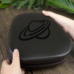 Personalized Leather Earbud Case, Custom Headphone Storage Travel Box for AirPods Max