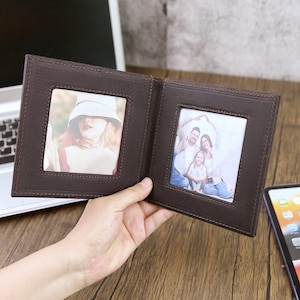 Personalized Picture Frame Handmade Foldable Portable Desktop Photo Holder Retro Creative Family Photo Frame Gifts for parents