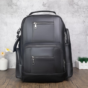 Grand sac à dos de voyage noir à double poche pour homme et femme sac à dos pour ordinateur portable personnalisé pour professeur d&#39;université, cadeaux pour lui