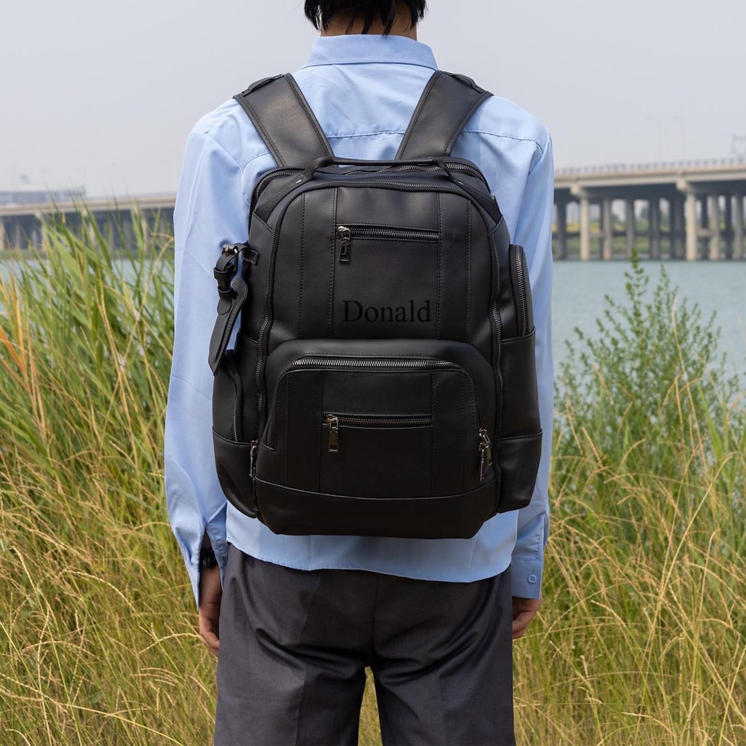 best travel laptop backpack for men WITZMAN B739 38L Nylon Carry-On Size:4 wt The Luxorro Leather Backpack teen boys Meal Prep Backpack with