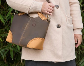 Personalized Girl Tote Bag: Extra Large Women Crossbody Handbag