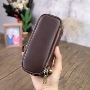 Custodia protettiva per pipa retrò, borsa da viaggio per pipa, 2 custodie per pipa, custodia personalizzata per uomo, custodia portatile per pipa, il miglior regalo di viaggio per gli amici