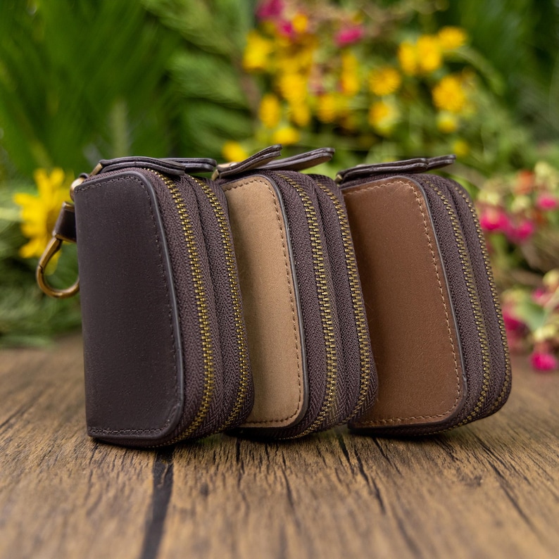 Personalized Genuine Leather Key Case, Double-layer Car Key Bag - Etsy