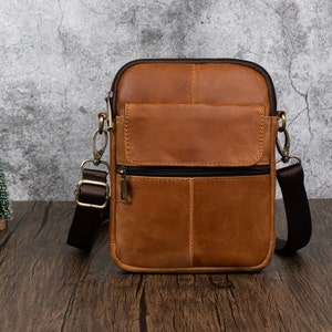 Sac d'affaires personnalisé Sac à bandoulière de bureau pour homme Sac à bandoulière bandoulière unisexe Grande pochette pour téléphone Meilleur cadeau pour voyager