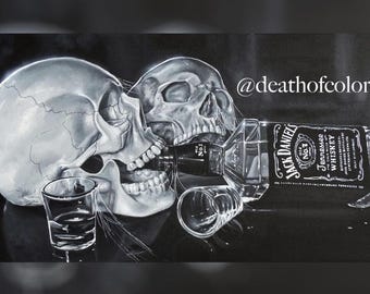 Calavera de Jack Daniel