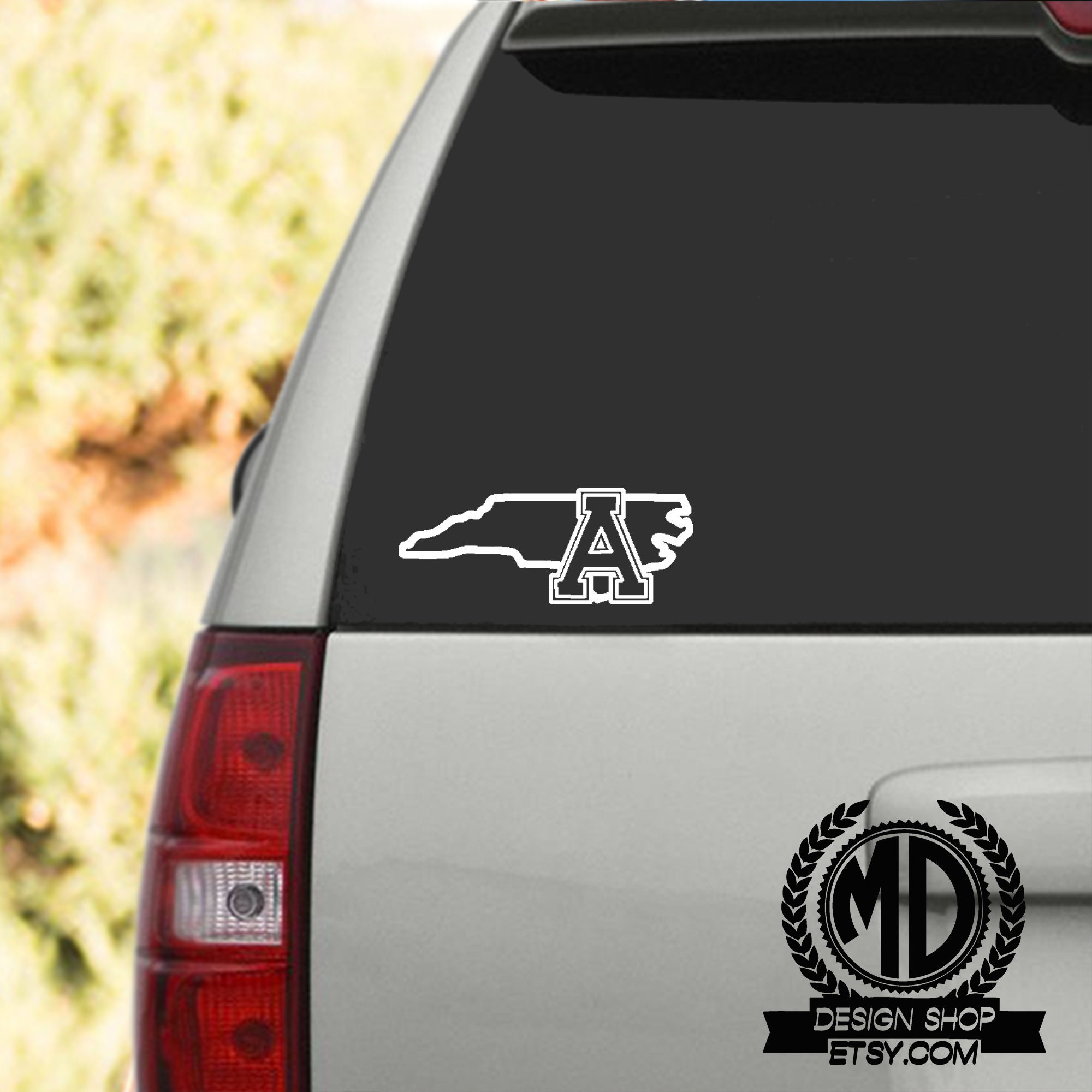 North Carolina App State Car Window Decal Etsy