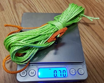 Tarp ridge line. Dyneema line with shackles and toggles