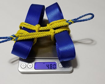 hammock becket hitch kit blue and yellow