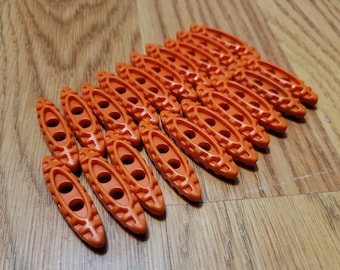 tac toggle 20 pack blue or orange plastic toggle buttons