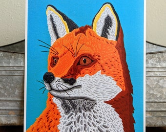 Red Fox Print