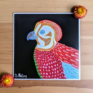 Alebrije-print met kwartel