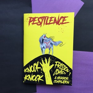 Knock Knock Horror Zine - édition pestilence. Bande dessinée d&#39;horreur, zine d&#39;art, fiction d&#39;horreur, livre d&#39;art, livre d&#39;horreur, terrifiant, magazine