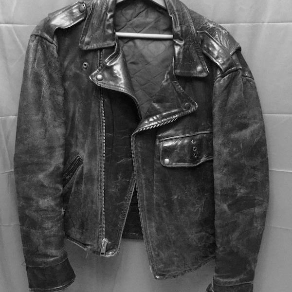 Vintage PJ-27 Style Horsehide Motorcycle Jacket - Unbelievable patina!