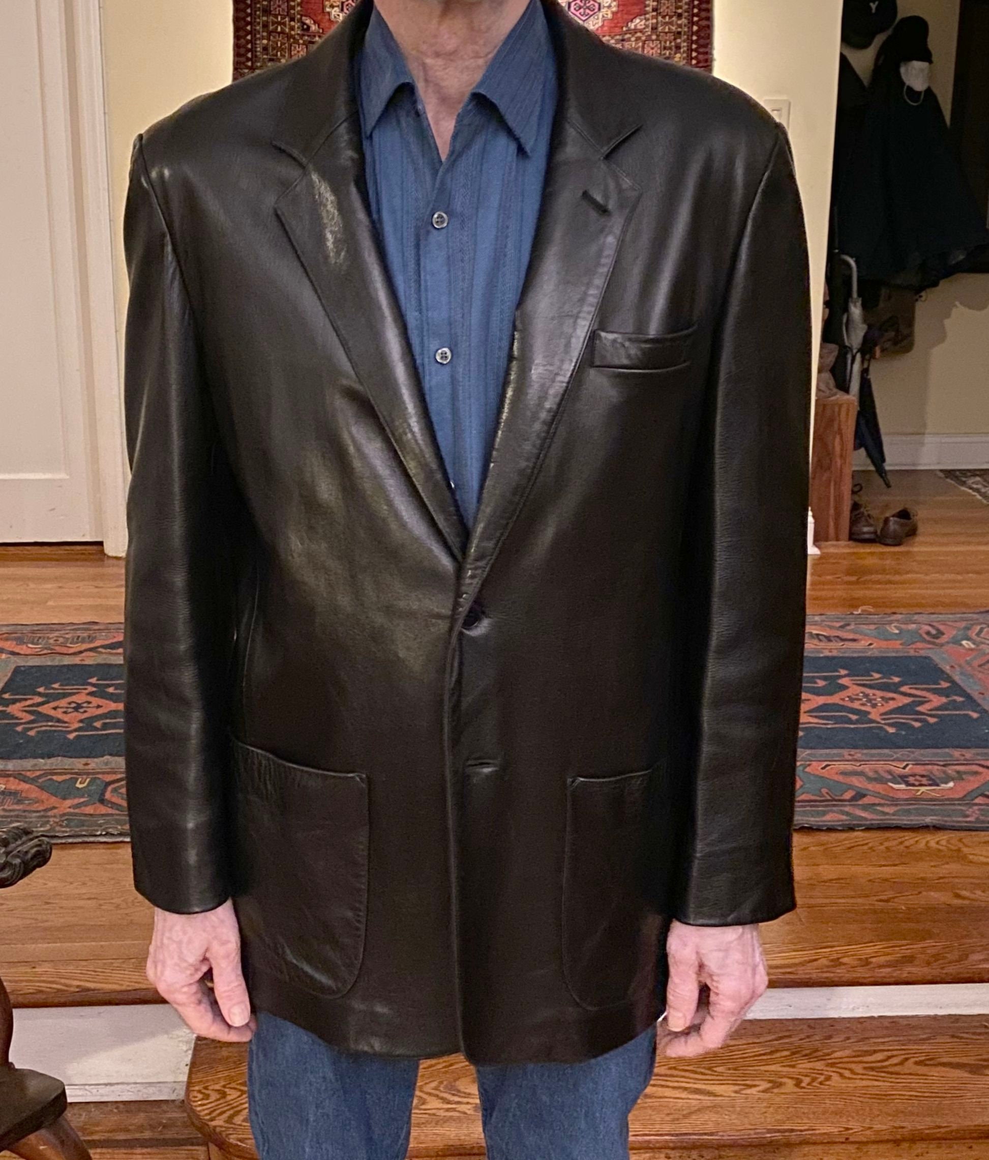 Vintage Agnes B Leather Jacket - Etsy