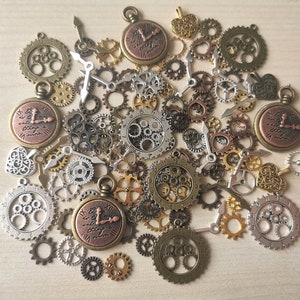 Mixed Watch Parts | Jewelry Making | Steampunk | Art | Craft | Cyberpunk | Cogs | Costume Making | Cosplay Materials | Charms for Pendants