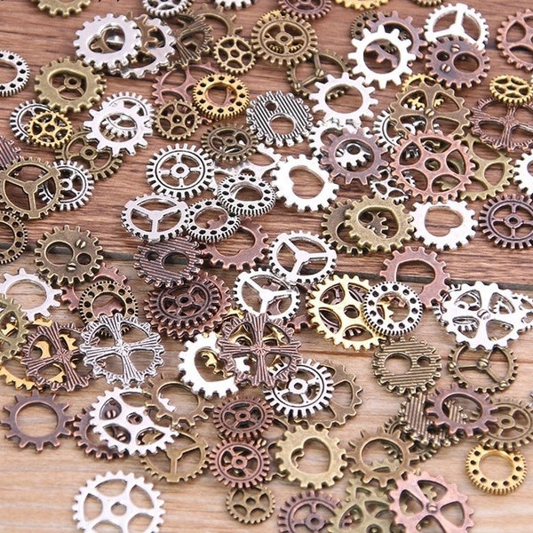 Mixed Watch Parts | Jewelry Making | Steampunk | Art | Craft | Cyberpunk | Cogs | Costume Making | Cosplay Materials | Charms for Pendants