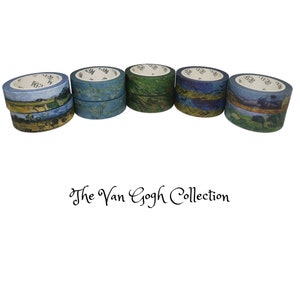 Cute Kawaii Japanese Masking Washi Tape Decorative Adhesive Tape Diy Scrapbooking Sticker Label Stationery van gogh
