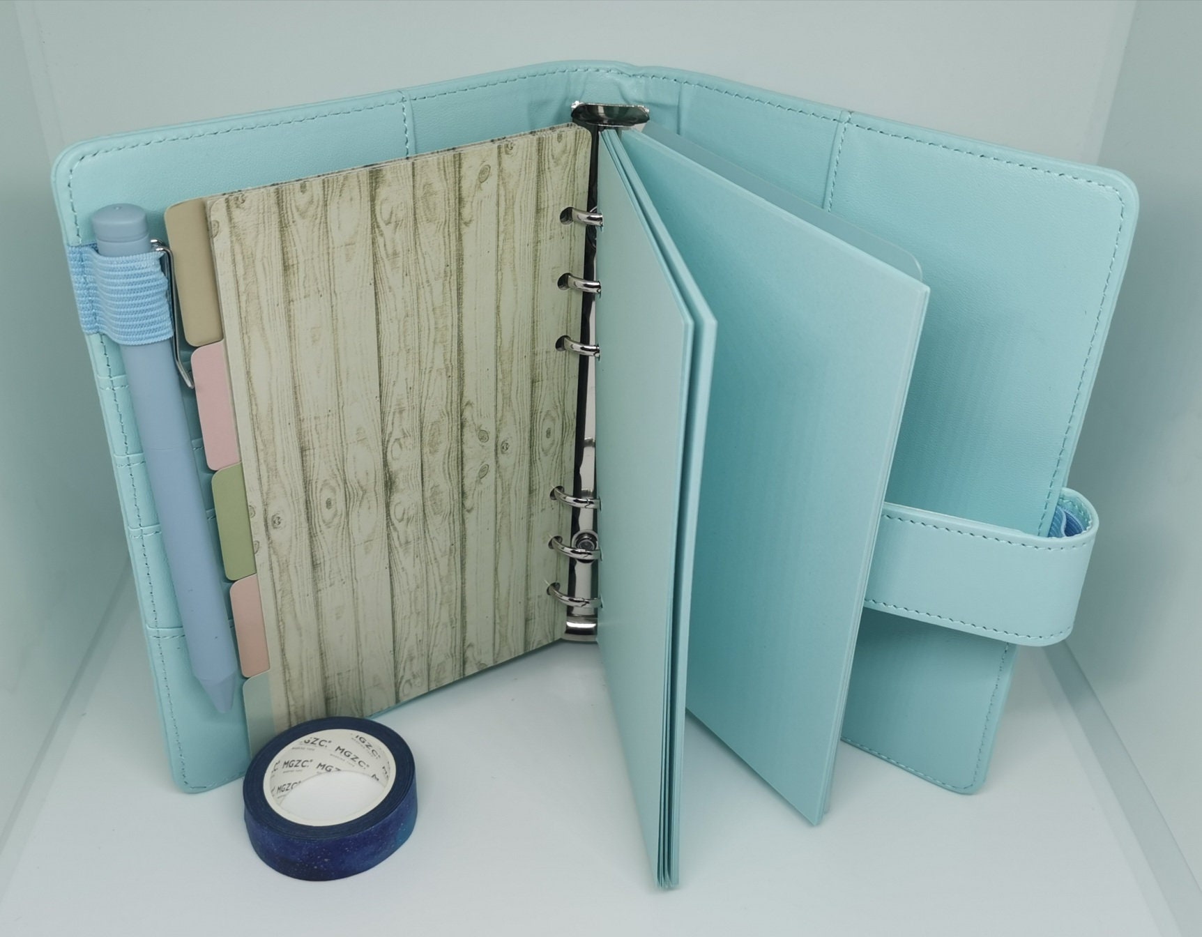 FULL SET Blue refillable Planner A5 A6 binder cover Etsy