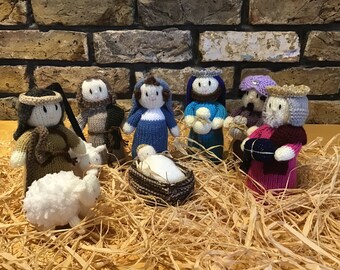 Knitted Nativity Set / Nativity Scene / Christmas Decoration