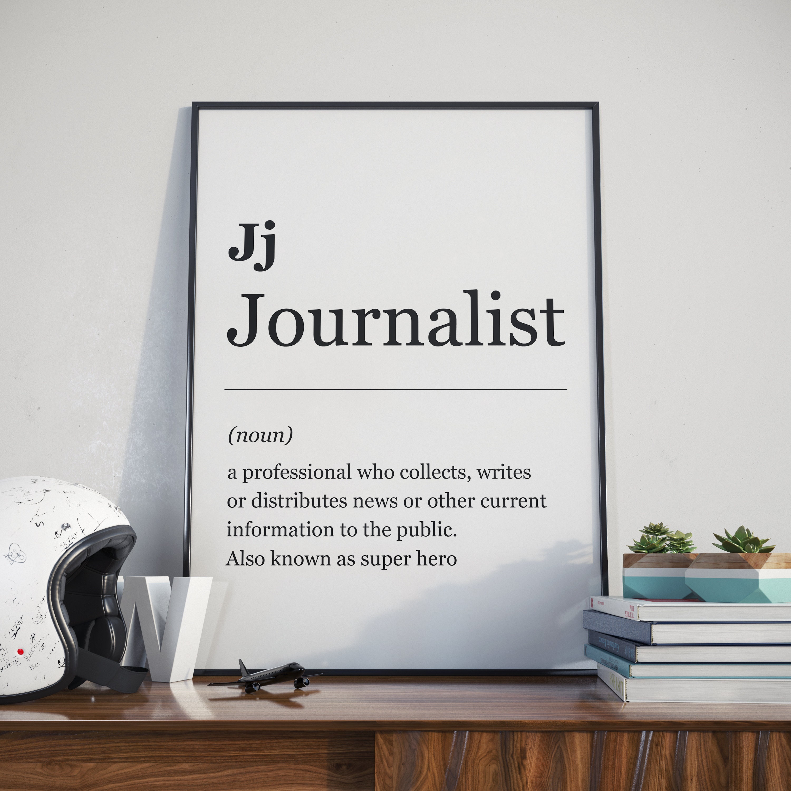 Journalist Definition Print Journalism Gifts Journalist Etsy