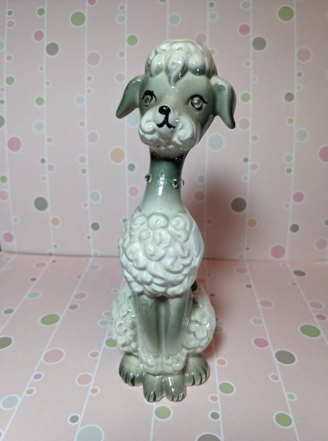 Vintage MCM Enesco Poodle Lipstick Holder or Small Planter Etsy