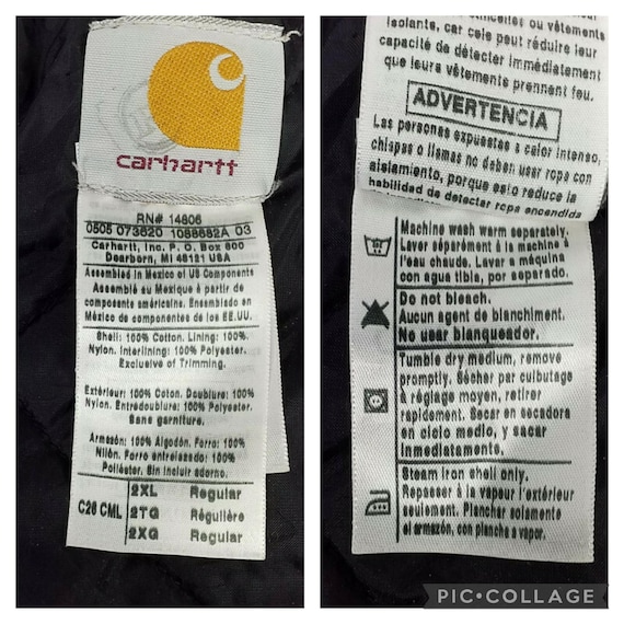 Vintage Carhartt C26 Sandstone Traditional Zip up Artic Quilt