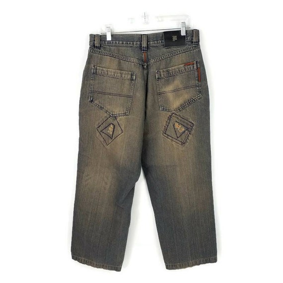 パンツ Rare archive laceup croco patch denim Chrome Hearts