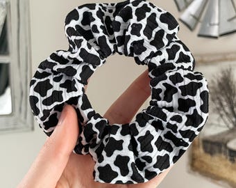 Coletero con estampado de vaca, coletero, lazo elástico, ligador para el pelo sin bultos, accesorios para el cabello de larga duración