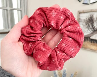 Desert Sun Scrunchie: Soft Rib Knit Hair Tie
