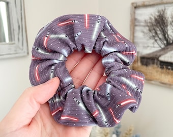 Lightsaber Fabric Scrunchie: Soft, No-Bump Ponytail Holder