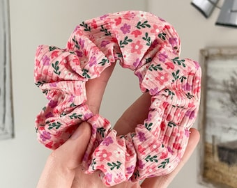 Coletero con mini flores rosas, coletero, lazo elástico, accesorio para el cabello duradero y sin bultos.