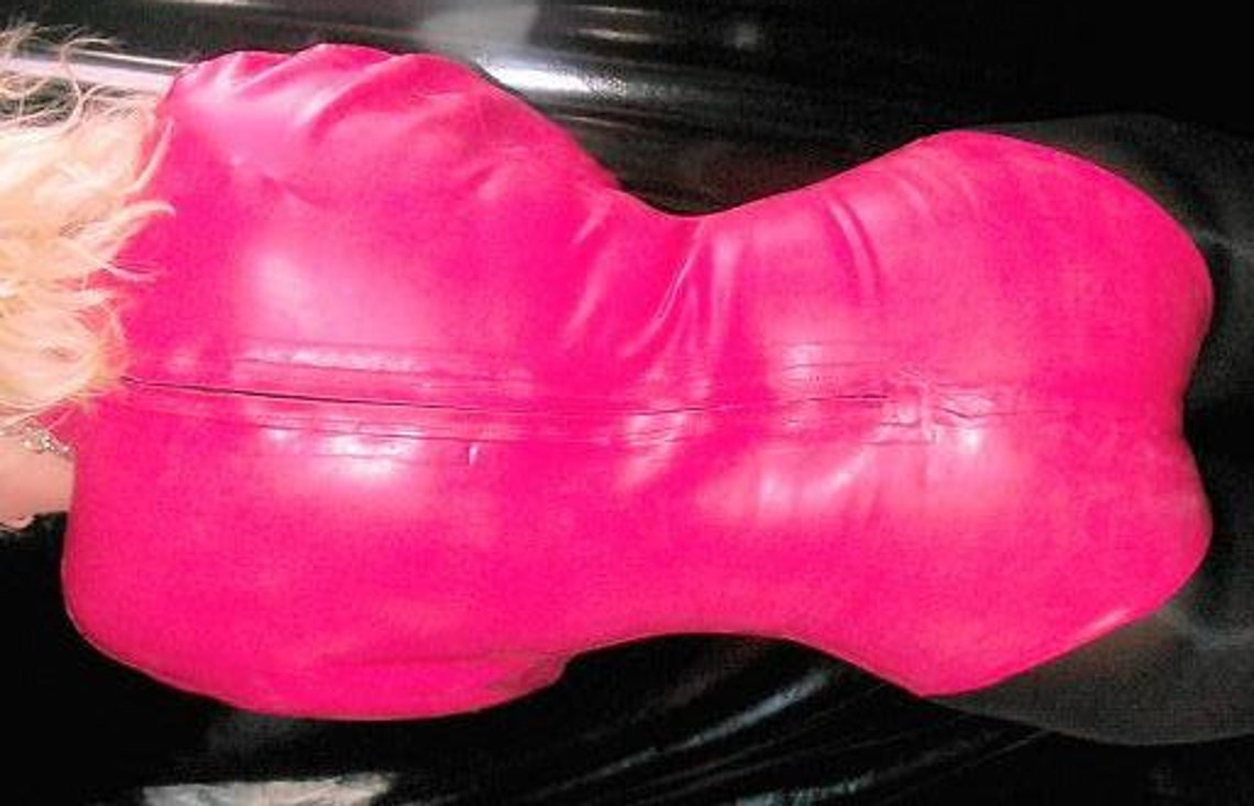 pink latex jacket