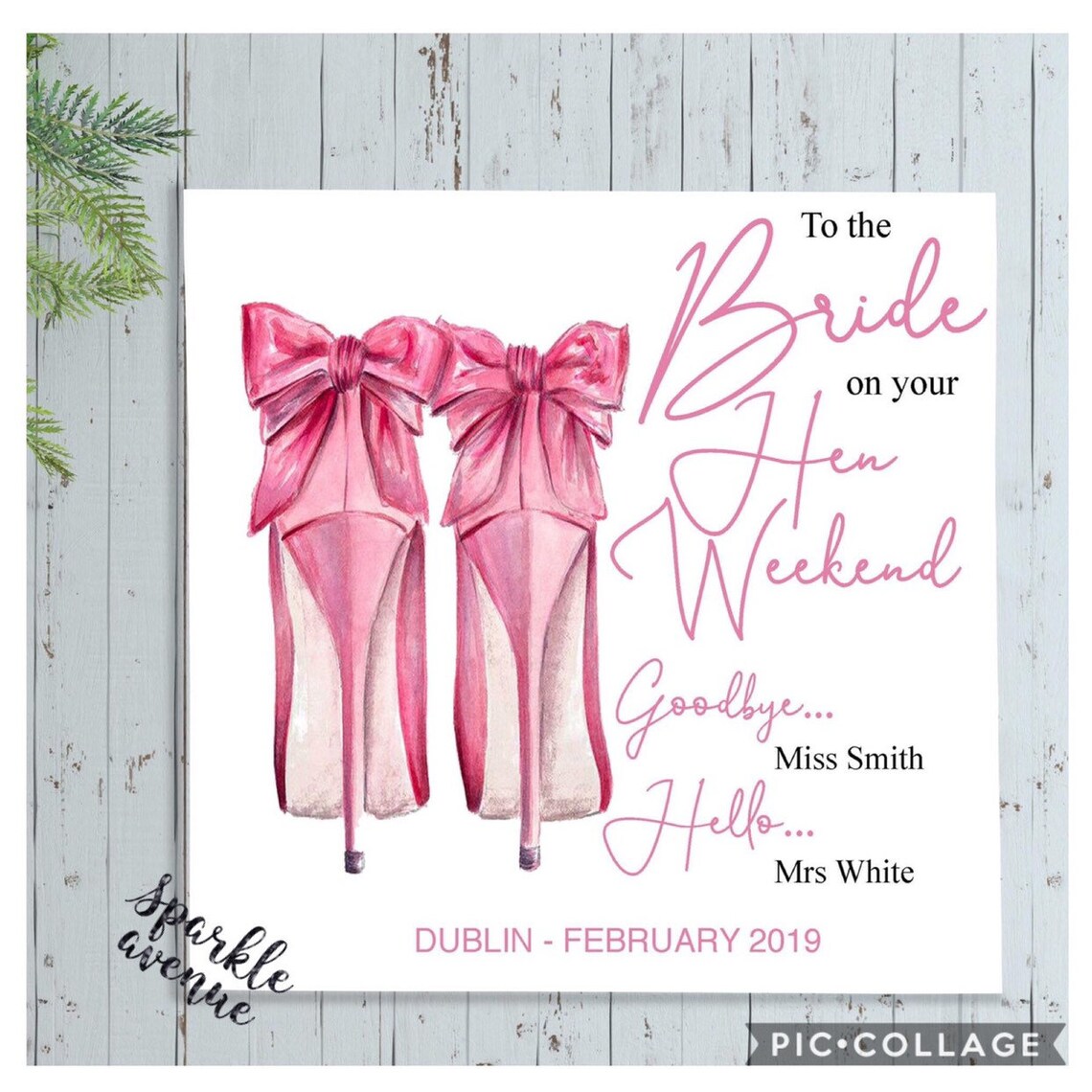 Personalised Hen Nightbride To Be Greeting Card Etsy